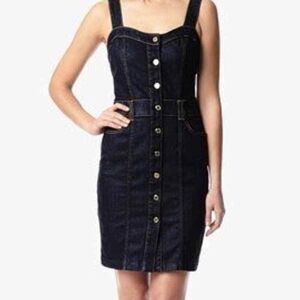 7 For All Mankind Button Front Denim Dress